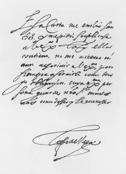 Unterzeichneter Brief